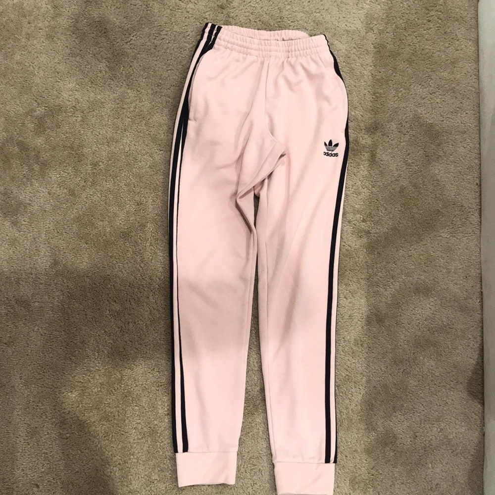 Pink adidas sweats
